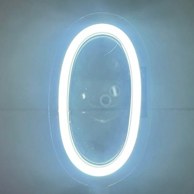 Vela de Neón flex "0" para pastel de cumpleaños variedad de colores - Lumina Ideas