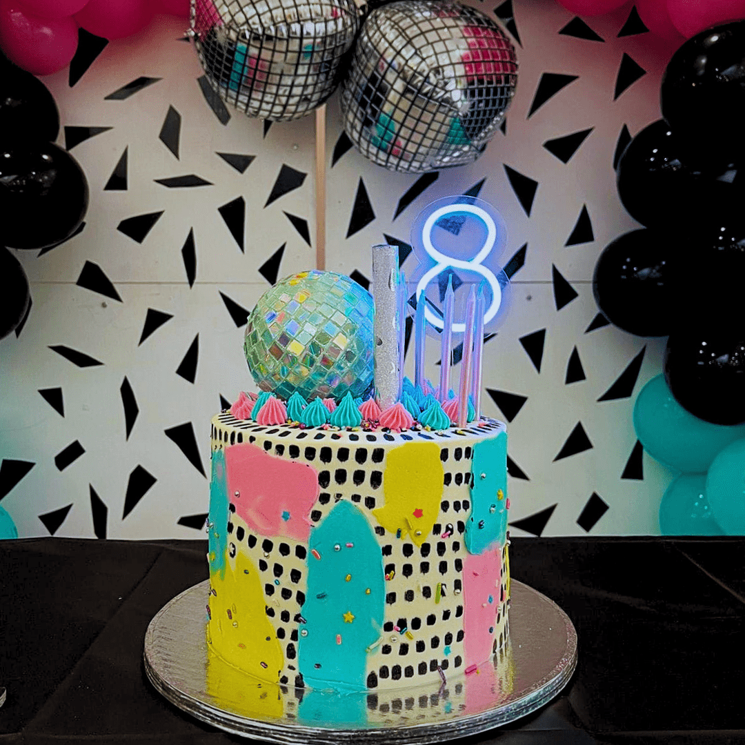 Vela Neón Flex ¨8¨ para pastel de cumpleaños variedad de colores - Lumina Ideas