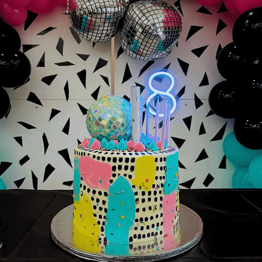 Vela Neón Flex ¨8¨ para pastel de cumpleaños variedad de colores - Lumina Ideas