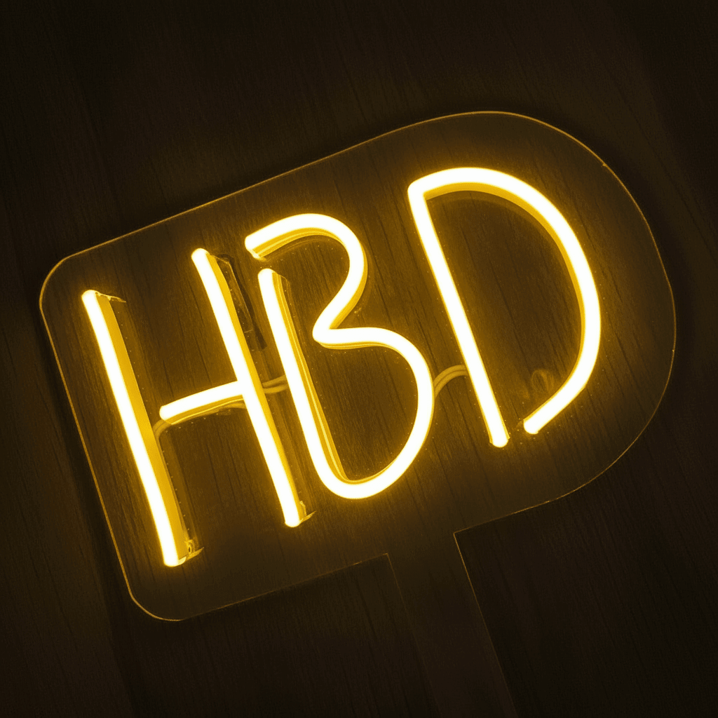 Vela Neón Flex "HBD" Premium - Edición Exclusiva Inalámbrica - Lumina Ideas
