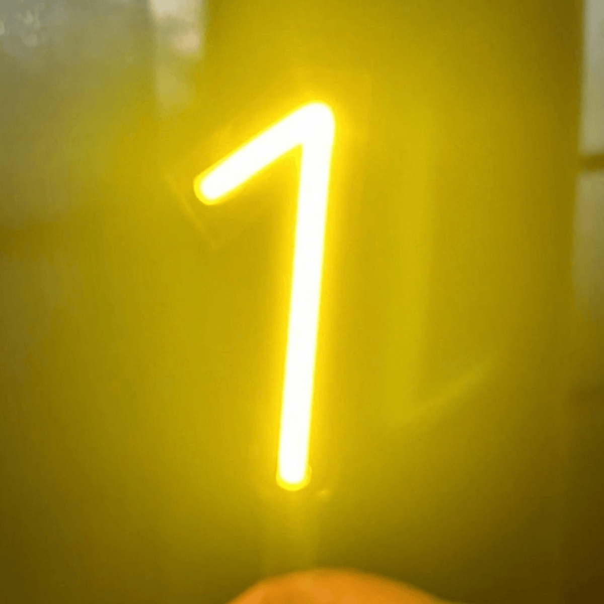Vela Neón Flex Número 1 Premium para cumpleaños | Lumina Ideas - Lumina Ideas