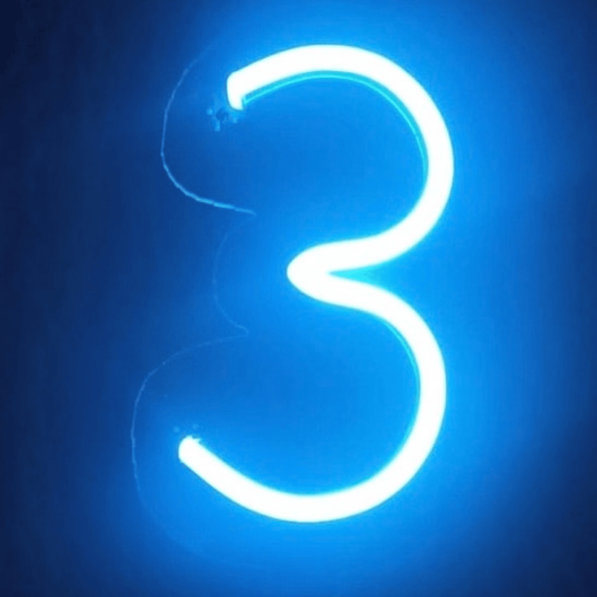 Vela Neón Flex Número 3 Premium para cumpleaños | Lumina Ideas - Lumina Ideas