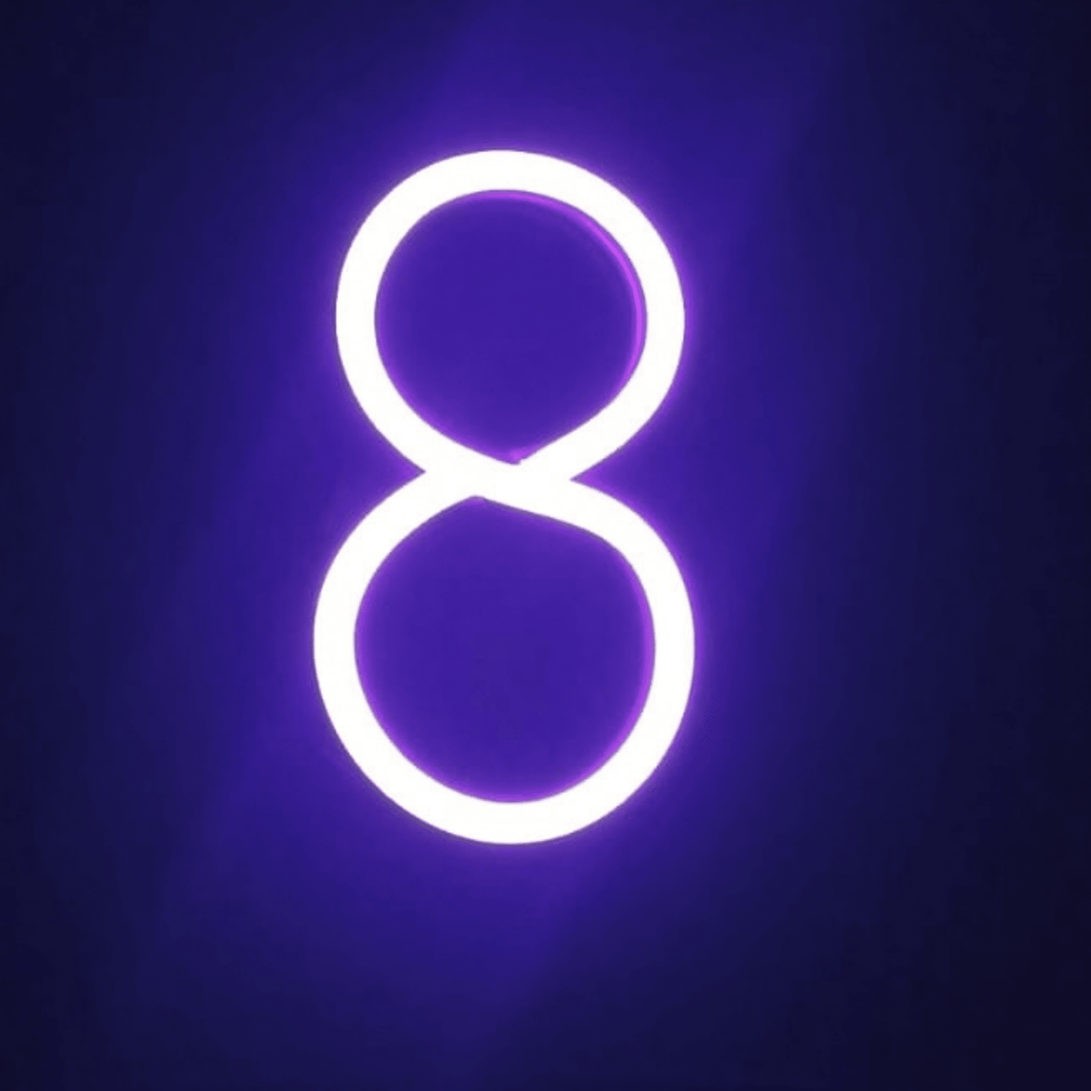 Vela Neón Flex Número 8 Premium para cumpleaños | Lumina Ideas - Lumina Ideas